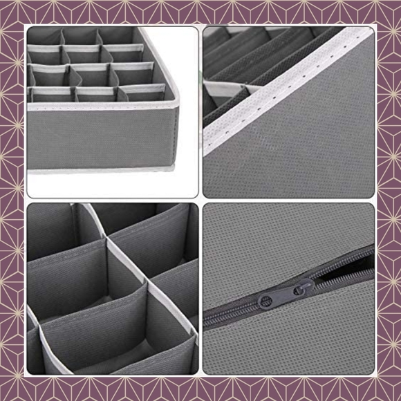 Joyoldelf Sock Drawer Organizer Divider - Picture 3 of 5